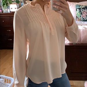 J crew factory blush pink blouse